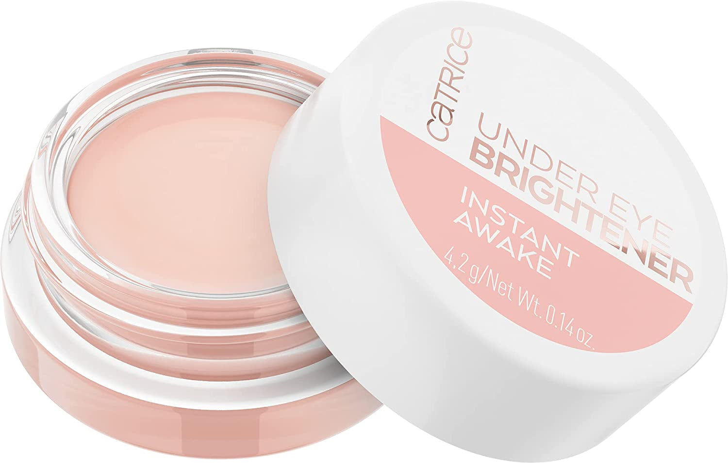 | under Eye Brightener | Conceal & Brighten Dark Circles | with Hyaluronic Acid & Shea Butter | Vegan, Cruelty Free & Paraben Free (010 | Light Rose)